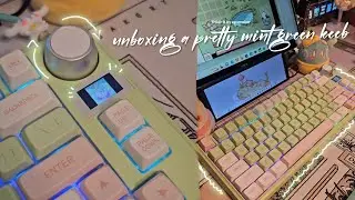 🍀⌨️распаковка симпатичного мятно-зелёного keeb | TH80-X от epomaker | стандартная сборка с приглушённым токи-звуком