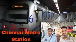 Chenai Metro Station Journey #viral #trending #travel #chennai #metrostation 