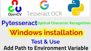 How to install Tesseract OCR in Windows Python || Tesseract OCR || Pytesseract OCR || OCR || 2022
