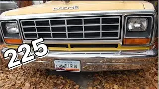 Cranky 225 Slant Six cold start after sitting Dodge D150 318WILLRUN