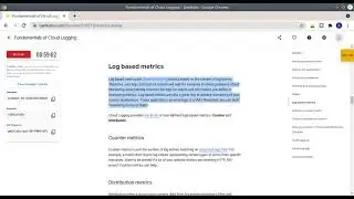 Qwiklabs: Fundamentals of Cloud Logging