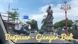 Perjalanan dari denpasar ke kota gianyar bali