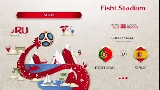 FIFA 18 Portugal vs Spain Game Play | SOCHI Stadium 2018 Qualifiers | PS4 4K HD