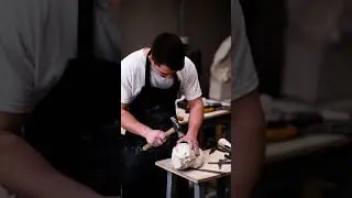 Stone carving techniques are carried out by craftsmen using simple tools  #shorts