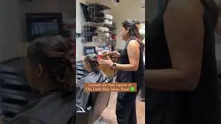 #youtubeshorts Visit Pune's award winning Hair Salon for a hair makeover |  The Little Hair Salon