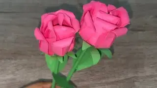 Origami Rose 🌹 | Easy Paper Flower tutorial 