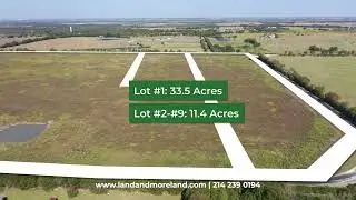 33 acres land for sale in Mart, McLennan County, Texas