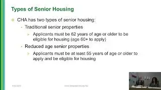 Senior Designated Housing Plan 2025 Revision 1