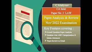 CA Inter | Nov 2022 | Paper No.2 Law | Paper Review & Analysis | 1.5 Days Strategy | Cost |