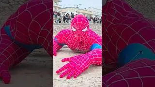 Super heroes at Berck-sur-Mer beach