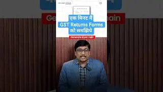 GST Return Updates | GST Return | GST | GST Return Forms Explained in Just 1 minute