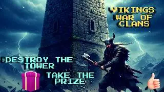 Убей башню - забери приз(Kill the tower and get the prize)Vikings:War of Clans #vikings #mmorpg