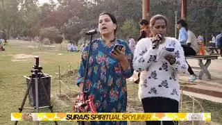 Live- Aiding ISKCON book distribution with Kirtan at town park, Faridabad