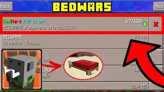 How To Play BEDWARS on SERVER in Craftman Building Craft