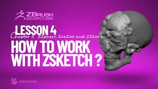 Как работать с ZSketch в Zbrush? | Урок 4 | Глава 5 | Обучение основам Zbrush 2021.5