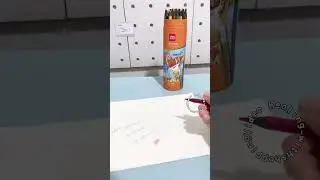 Цветные карандаши можно стирать. Те, кто хочет купить корзинку, находятся слева #цветныекарандаши