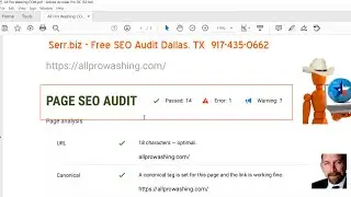Free SEO Audit Dallas, TX | Serr.biz LLC | Local pressure washer company reviewed