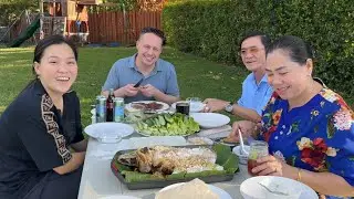 Vlog 2369 ll MẸ NƯỚNG CON CÁ LÓC 5KG CUỐN BÁNH TRÁNG