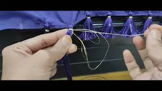 కుచ్చిళ్ళు ఎలా వేయాలో నేర్చుకోండి #simple #easy #tassel #design #silkthread #trending #learning#diy