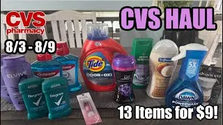 CVS HAUL (8/3 - 8/9) | 4 FREEBIES!!!!