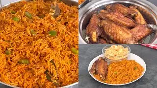 Let&rsquo;s Cook with Me | Jollof Rice & Fried Turkey Wings | Tasty City!