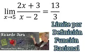 Límite por definición Función Racional