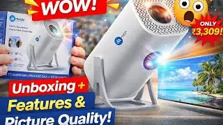 WOW 😲 इतने कम दाम में इतनी शानदार Picture? | Maizic CineGo Max Projector Unboxing & Review