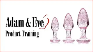 Adam & Eve Training Glitter Gems Butt Plug Set