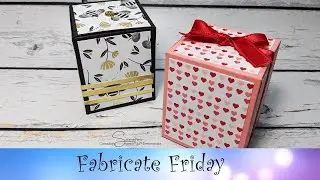 Golden Honey Cube Box featuring Stampin' Up!&reg; Products