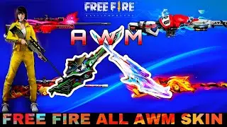Free Fire All AWM Skins | FF All AWM Skins | All Free Fire AWM Skins | By @ROOSEK07 |#freefire|#ff|