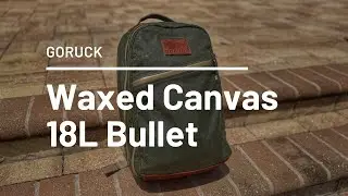 GORUCK Waxed Canvas 18L Double Compartment Bullet Ruck