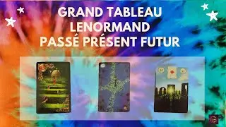 🃏 Grand tableau Lenormand 🃏 Pass&eacute; Pr&eacute;sent Futur 🃏