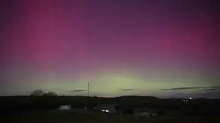 Stunning Aurora Over Wales As Coronal Mass Ejection Arrives at Earth