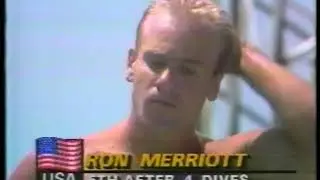 Olympics - 1984 - L A Games - Diving - Mens 3m Springboard Prelims - Dive 6 - USA Ron Merriott
