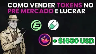 Como vender tokens de airdrop no pr&eacute; mercado ? Lucro no bolso