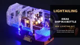 Lego Ship in a Bottle #21313 Light Show-LED Light Kit-Lightailing