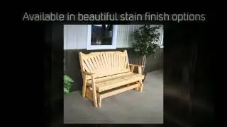 AL Furniture Co. Fanback Red Cedar Porch Glider - 581C, 582C