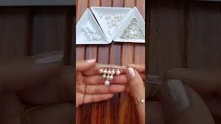 Making My Most Fevotirte Earrings With Pearl At Home #shorts Useful & Easy