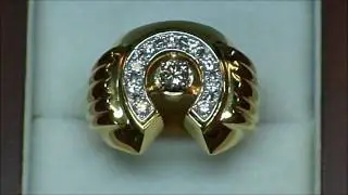 YARING PLATERO Video 142 - Horse Shoe Ring for a client in Ontario Canada (Description below)