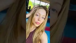 Тина Кароль показывает как  занимается йогой #tinakarol