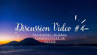 Global Differences on self-disclosure and help-seeking behavior Discussion Post