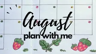 august plan with me *bullet journal 2020*