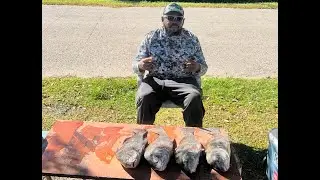 OutDoorsWithBear Hook'dupWitAd Ловля огромных синих крабов и монструозных черных горбылей!