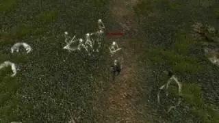 Gothic 3 Fighting naruto music (6 skeletons against me) Part 1