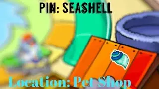 Seashell Pin Location || Club Penguin Online