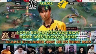 LUOYI SUPER FRINCE SO CREZY REAKSI STREAMER ONIC PH VS HOMEBOIS EWC 2025