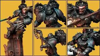 When Space Wolves turn to CHAOS! Painting Skyrars Dark Wolves