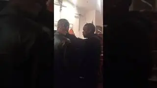 Pastor Gary Ham giving me prayer after a chh show