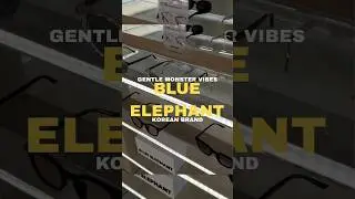 Gentle Monster alternative? Blue Elephant in Seoul! 👓
