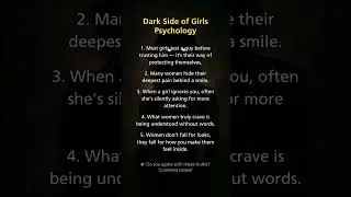 5 Dark Psychology Truths About Women 👀 | Female Mind Facts